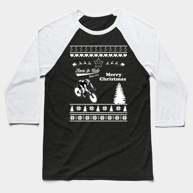 Merry Christmas RIDER Baseball T-Shirt by bryanwilly